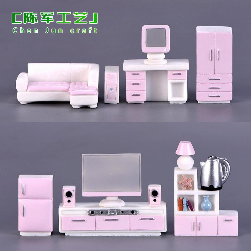 Phụ Kiện Tiểu Cảnh Tiểu cảnh đồ nội thất hiện đại, trang trí nhà búp bê mini (ZC-438)