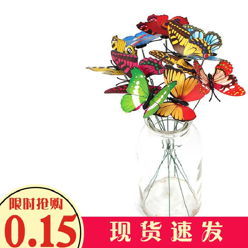 Phụ Kiện Terrarium Cánh bướm 3D PVC, trang trí tiệc và vườn, cắm hoa (TBS-70)