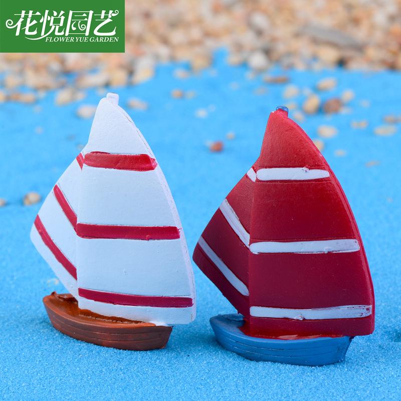 Phụ Kiện Tiểu Cảnh Tiểu cảnh thuyền buồm phong cách Địa Trung Hải mini DIY (ZC-1303)