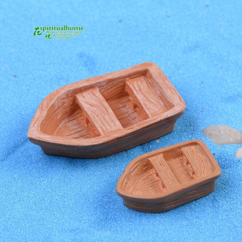 Phụ Kiện Tiểu Cảnh Tiểu cảnh thuyền nhỏ dễ thương, phụ kiện trang trí DIY mini (ZC-518)