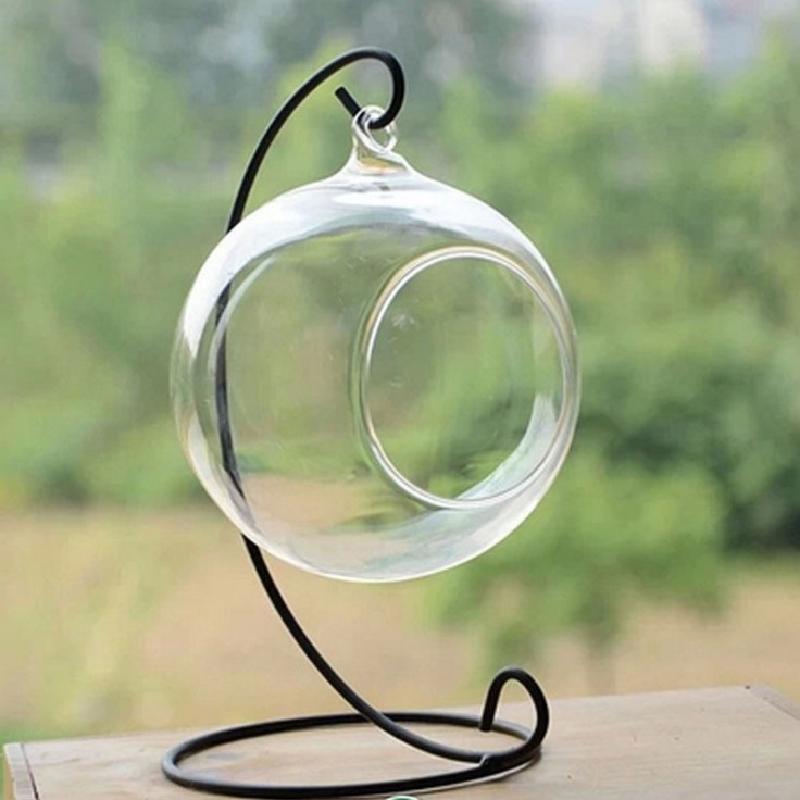 Phụ Kiện Terrarium Cầu thủy tinh treo châu Âu, đựng nến và trang trí tiểu cảnh (TBS-83)
