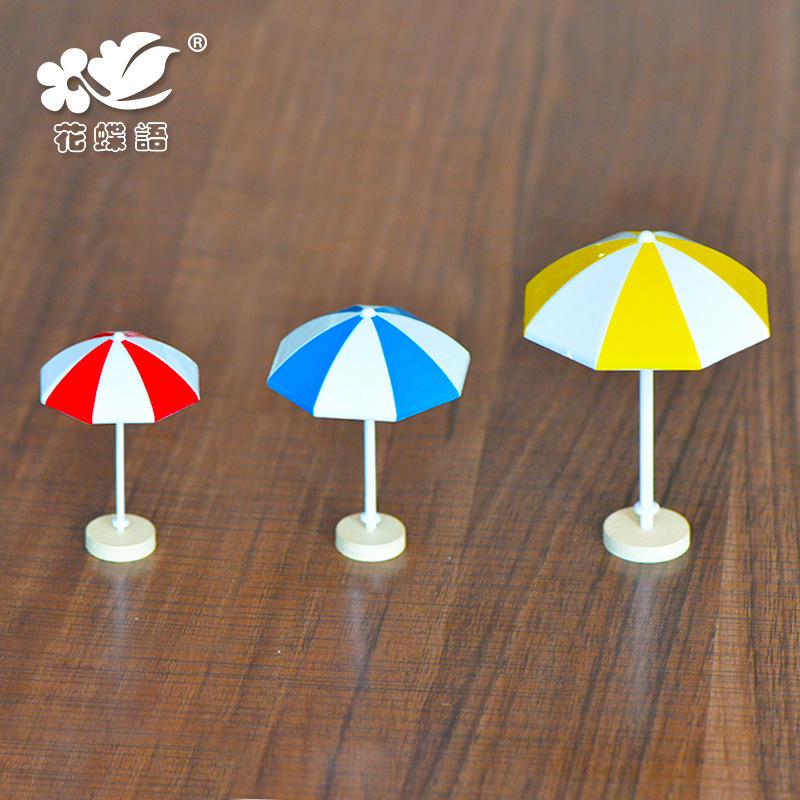 Phụ Kiện Tiểu Cảnh Tiểu cảnh ô dù mini, 3 màu, trang trí bãi biển DIY (ZC-253)