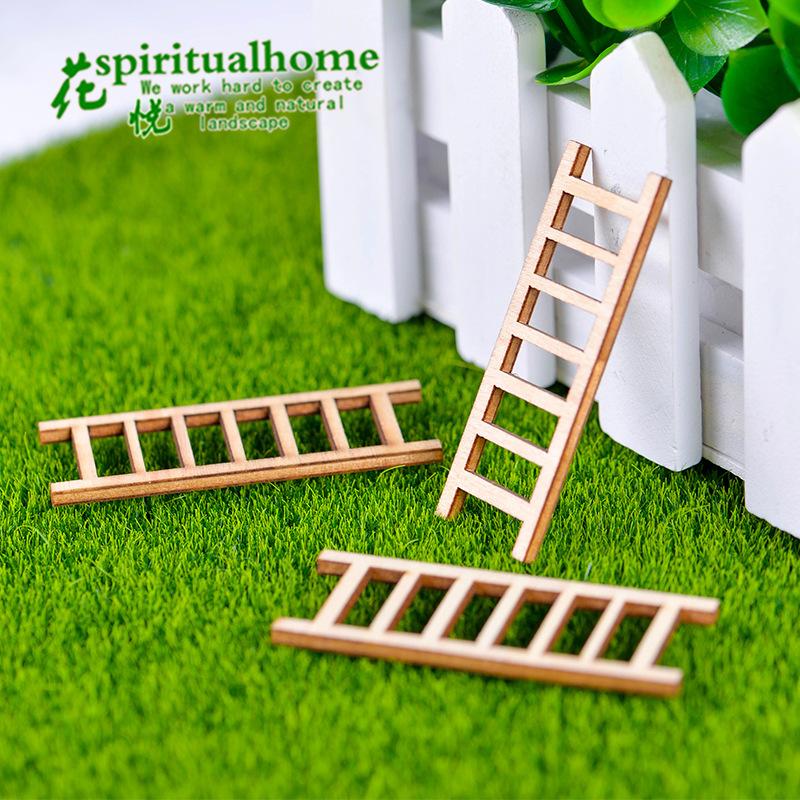 Phụ Kiện Tiểu Cảnh Tiểu cảnh bậc thang gỗ, phụ kiện trang trí cây cảnh mini (ZC-278)