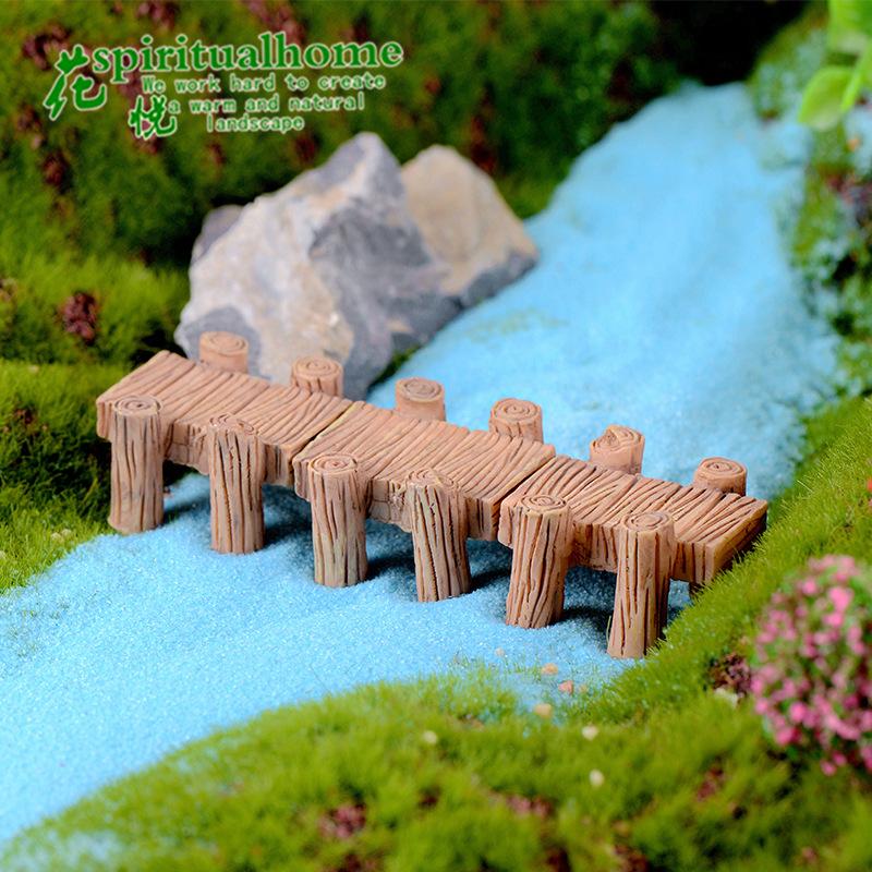 Phụ Kiện Tiểu Cảnh Tiểu cảnh hành lang gỗ, phụ kiện trang trí cảnh nước mini (ZC-408)
