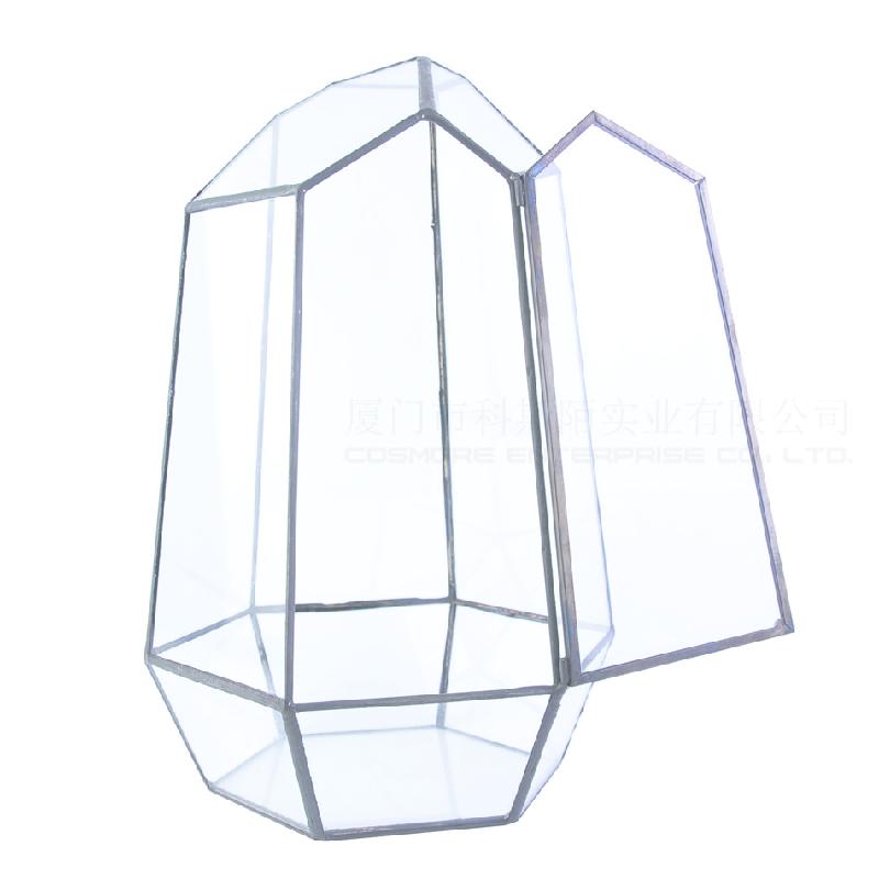 Chậu Đa Giác Nhà kính 6 mặt rêu cảnh (DG-28)
