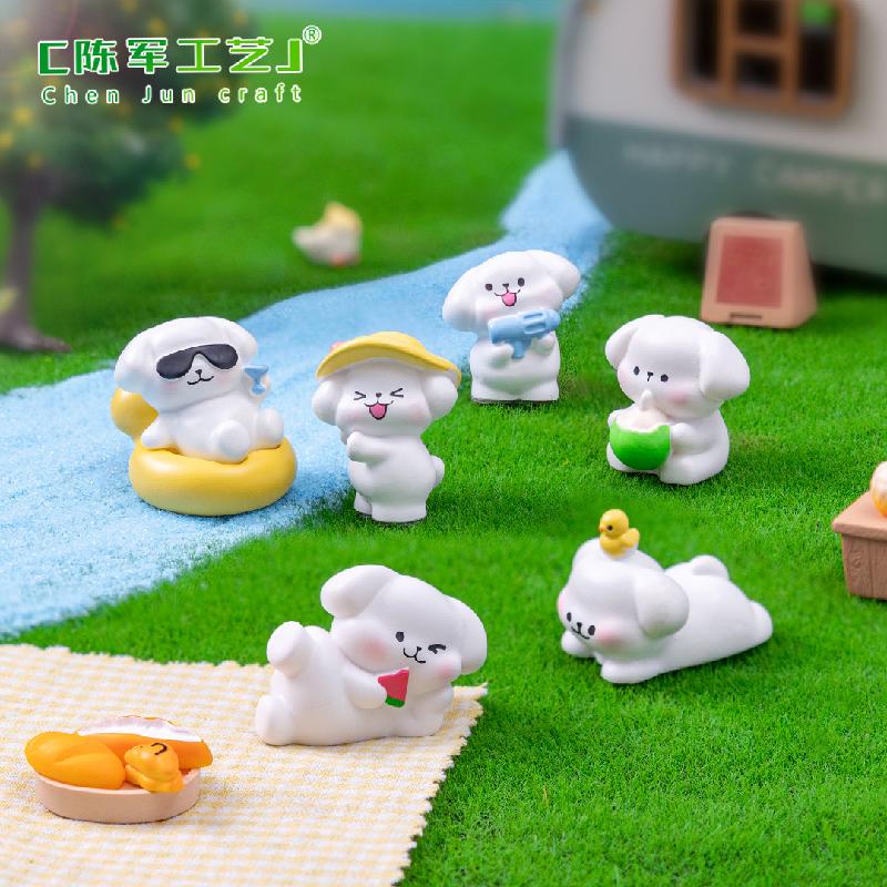 Phụ Kiện Tiểu Cảnh Chó Thư Giãn Dễ Thương Mini (PK-608)