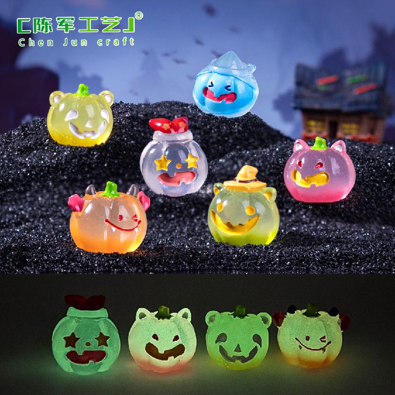 Phụ Kiện Tiểu Cảnh Bí Ngô Dạ Quang Halloween (PK-990)