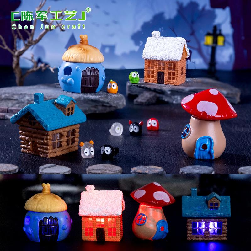 Phụ Kiện Tiểu Cảnh Ngôi Nhà Phát Sáng Halloween Mini (PK-616)