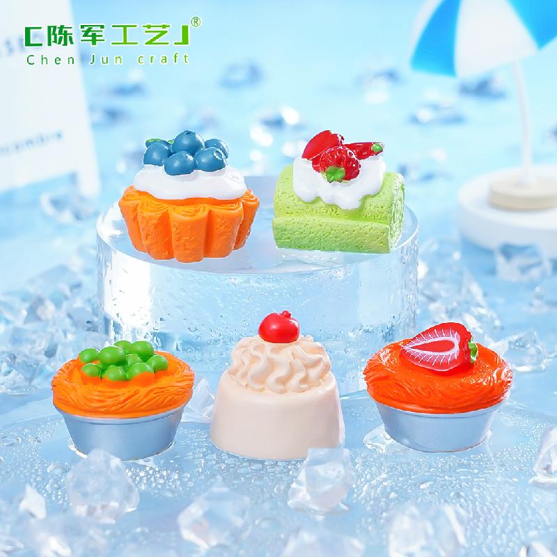 Phụ Kiện Tiểu Cảnh Tiểu cảnh bánh kem và cuộn khăn, phụ kiện trang trí mini DIY (ZC-554)