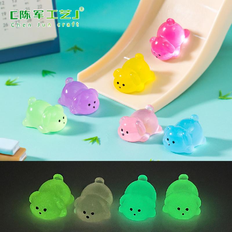 Phụ Kiện Tiểu Cảnh Chó Mập Nằm Dạ Quang (PK-896)