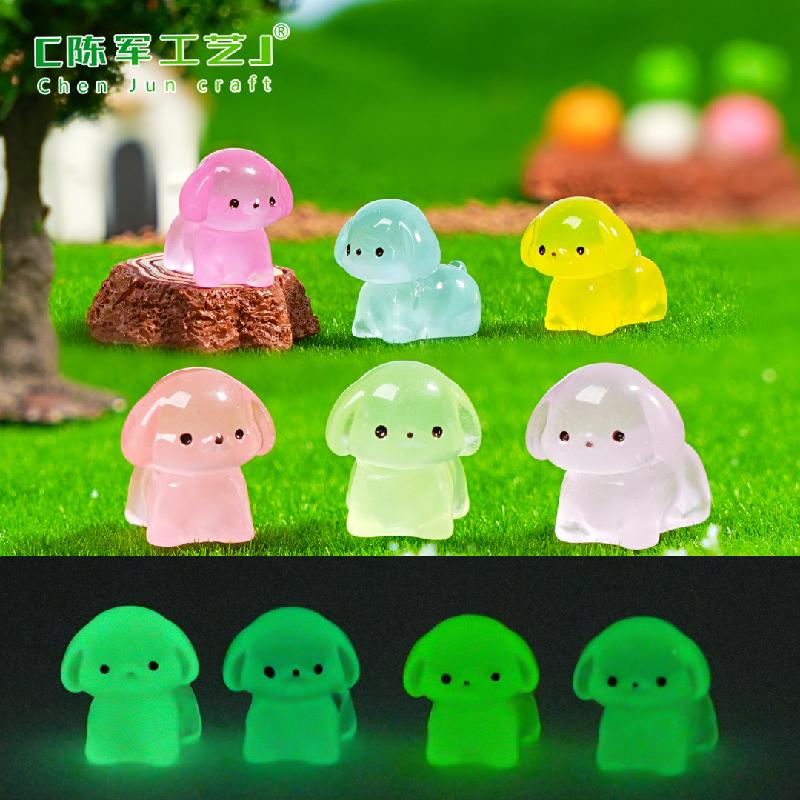 Phụ Kiện Tiểu Cảnh Chó dễ thương phát sáng mini (PK-1129)