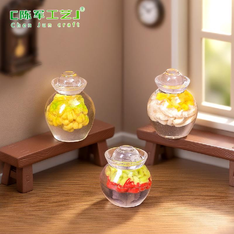 Phụ Kiện Tiểu Cảnh Đồ ăn ngâm củ cải ớt mini mô phỏng (PK-780)