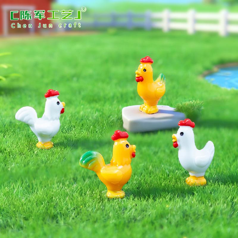 Phụ Kiện Tiểu Cảnh Gà con ngơ ngác mini trang trí sân vườn (PK-736)