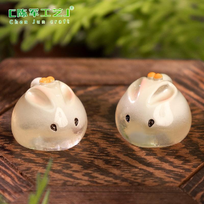 Phụ Kiện Tiểu Cảnh Thỏ Hấp Bánh Bao Mini Đồ Ăn DIY (PK-821)