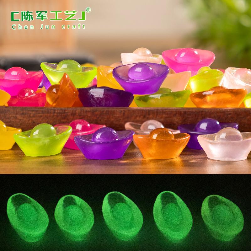 Phụ Kiện Tiểu Cảnh Thỏi vàng tài lộc phát sáng mini (PK-1185)