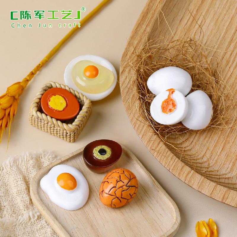 Phụ Kiện Tiểu Cảnh Trứng gà, trứng trà & trứng bắc thảo mini (PK-1098)