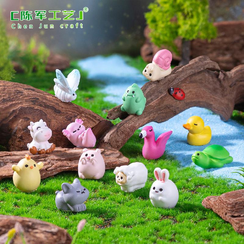 Phụ Kiện Tiểu Cảnh Heo con & mèo con mini (PK-1051)