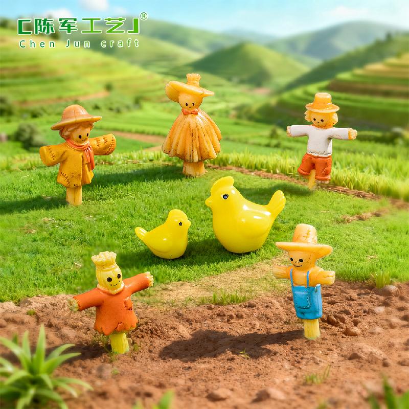 Phụ Kiện Tiểu Cảnh Bù Nhìn Rơm Mini Trang Trí Đồng Quê (PK-254)
