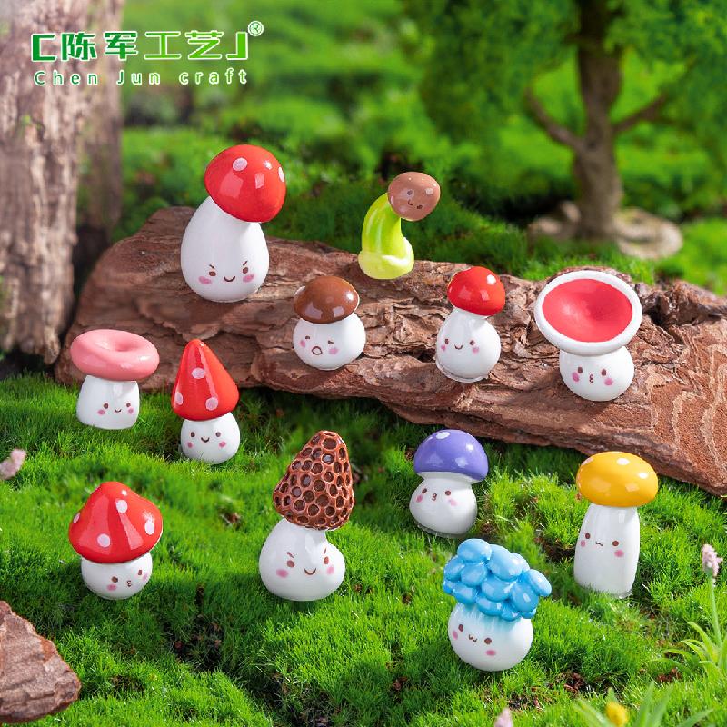 Phụ Kiện Tiểu Cảnh Nấm Nhỏ Nghiêng Đầu Mini (PK-296)