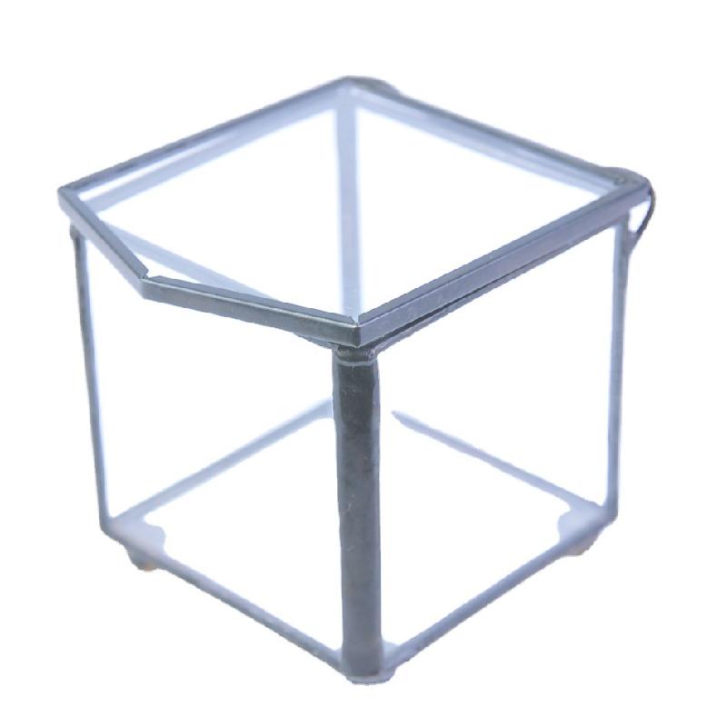 Chậu Đa Giác Hộp trang sức vuông nắp lật Terrarium rêu cảnh (DG-206)