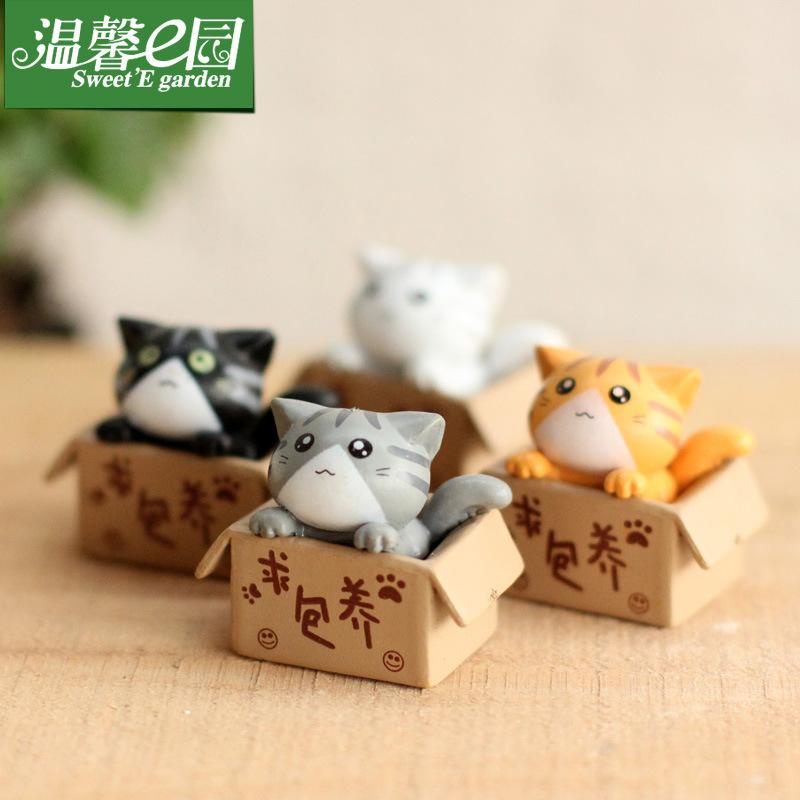 Phụ Kiện Tiểu Cảnh Tiểu cảnh mèo dễ thương, phụ kiện trang trí cây cảnh mini (ZC-367)