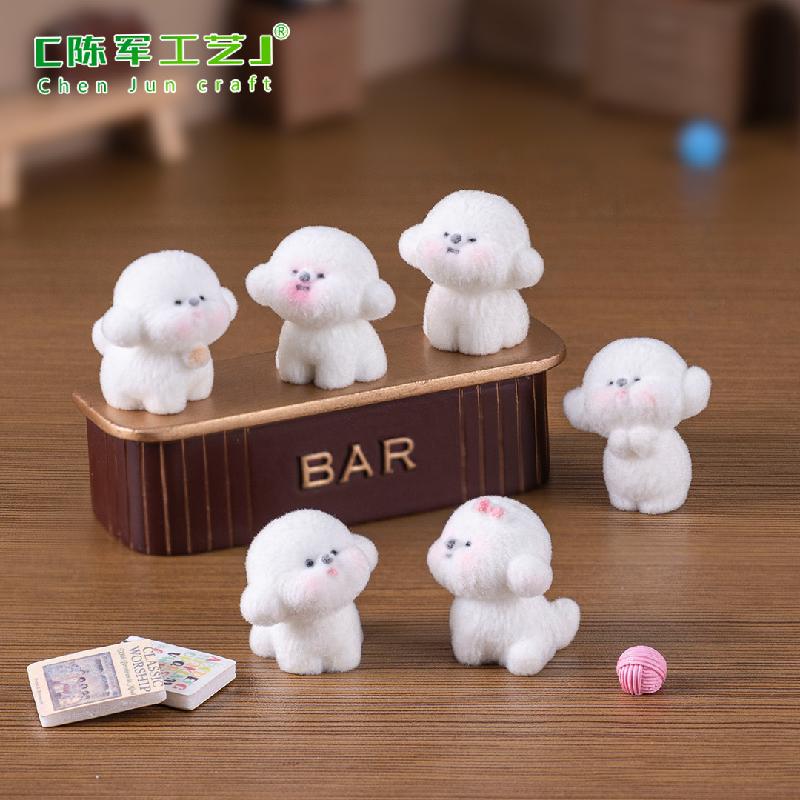 Phụ Kiện Tiểu Cảnh Chó Trắng Lông Cừu (PK-987)
