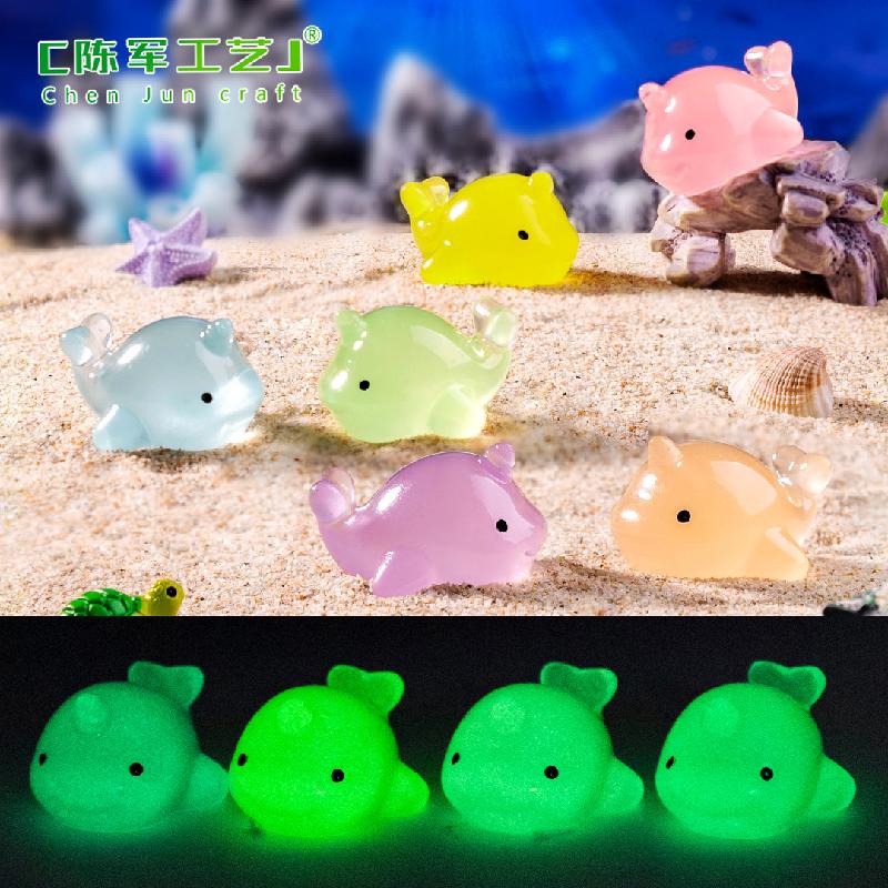 Phụ Kiện Tiểu Cảnh Kỳ Lân Biển Narwhal Phát Sáng Mini (PK-311)