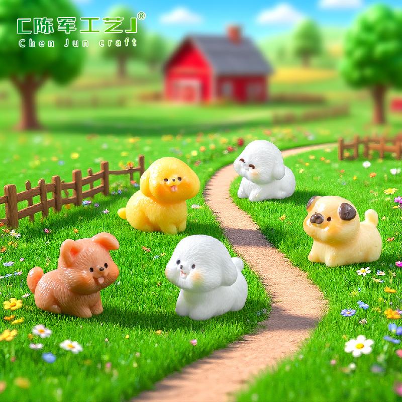 Phụ Kiện Tiểu Cảnh Golden Và Bichon Dễ Thương Mini (PK-589)