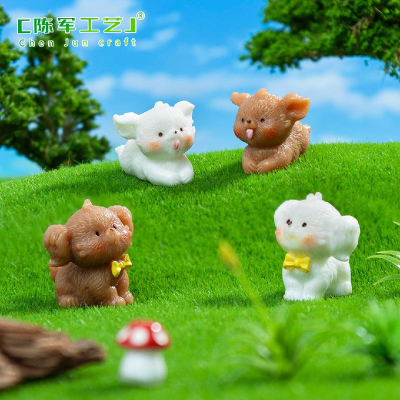 Phụ Kiện Tiểu Cảnh Chó Teddy Năng Động Mini (PK-258)