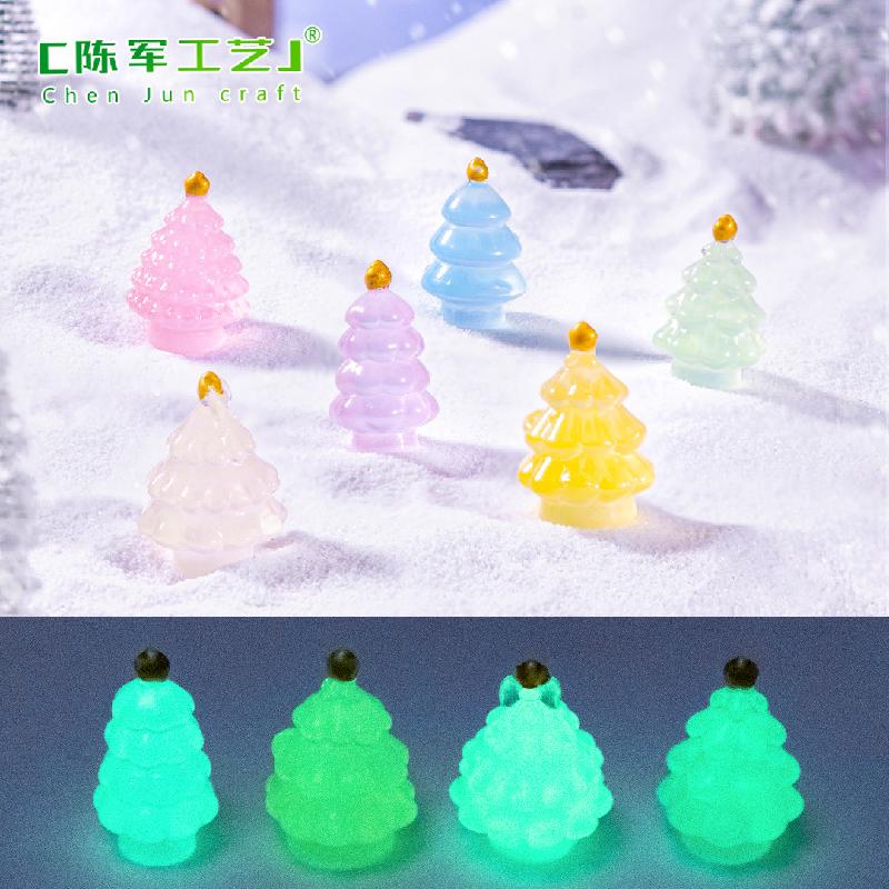 Phụ Kiện Tiểu Cảnh Tiểu cảnh cây thông Noel phát sáng, trang trí mini DIY (ZC-404)