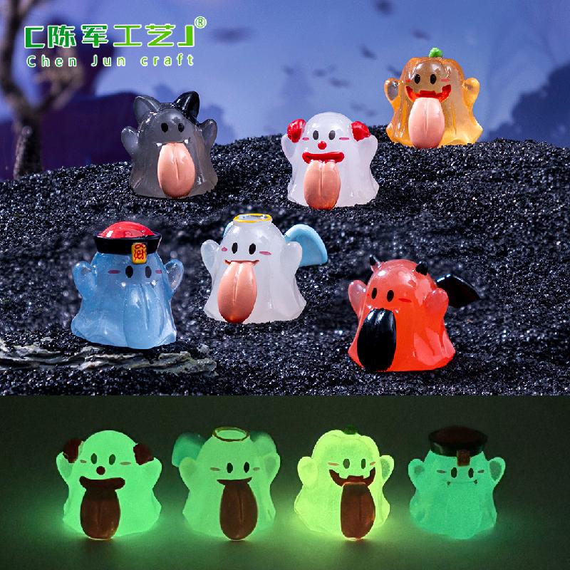 Phụ Kiện Tiểu Cảnh Ma Lưỡi Dài Dạ Quang Halloween (PK-923)