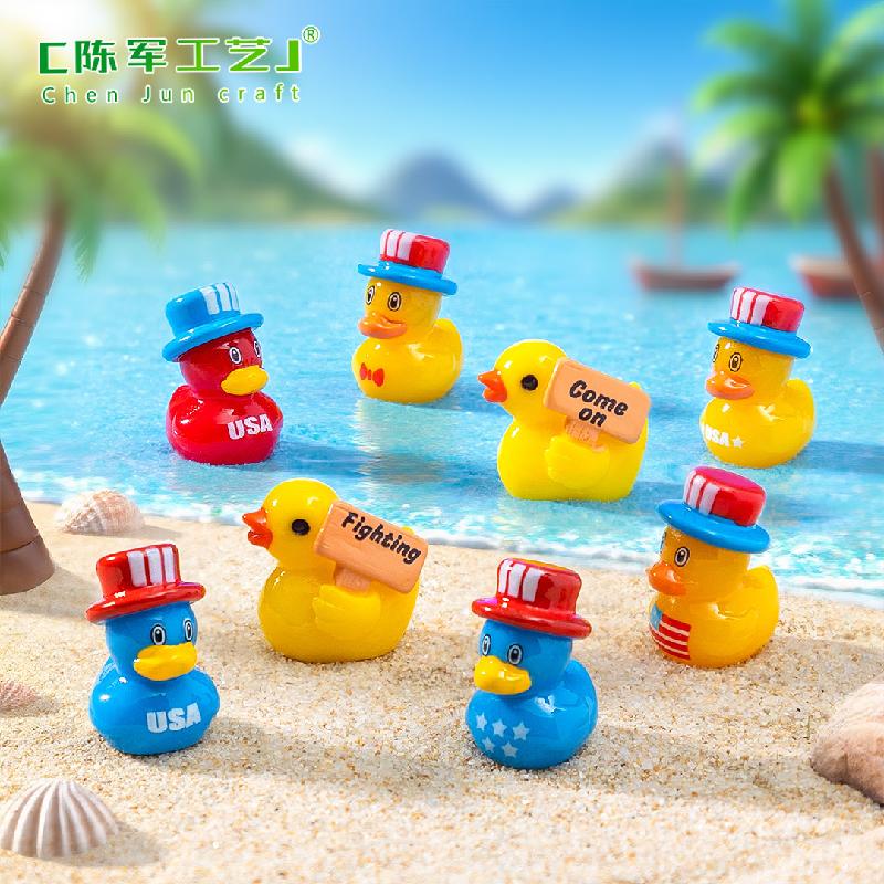 Phụ Kiện Tiểu Cảnh Vịt Vàng Quốc Khánh Mỹ Mini DIY (PK-823)