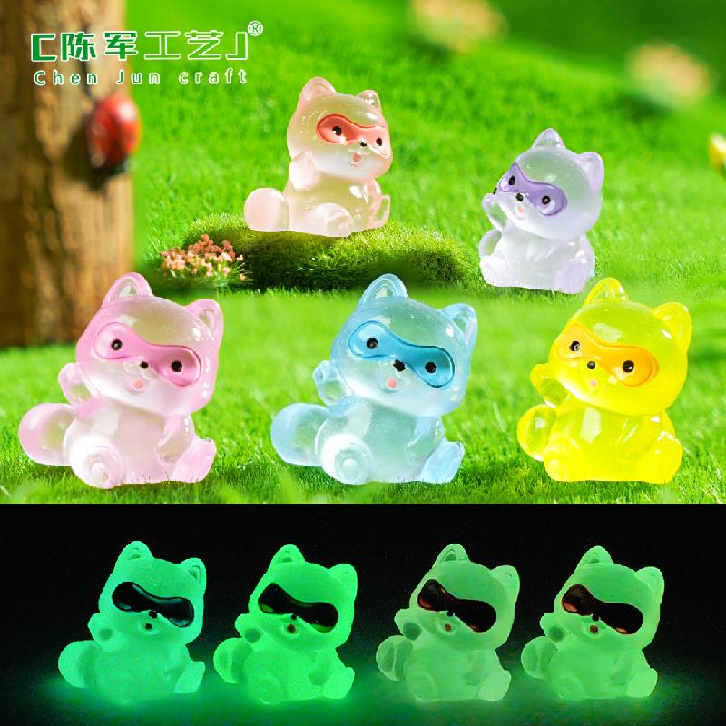Phụ Kiện Tiểu Cảnh Gấu mèo phát sáng mini (PK-1131)