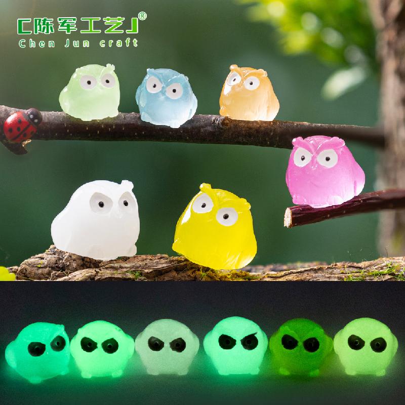 Phụ Kiện Tiểu Cảnh Cú Mèo Phát Quang Mini Tiểu Cảnh DIY (PK-838)