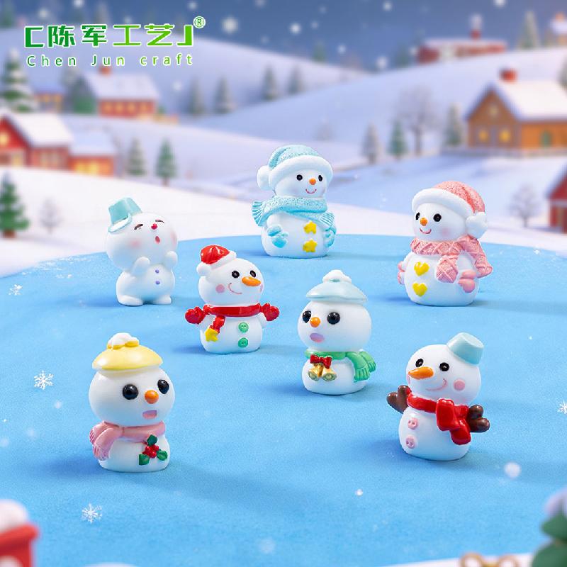 Phụ Kiện Tiểu Cảnh Tiểu cảnh Noel, ông già Noel, người tuyết cho quả cầu (ZC-79)