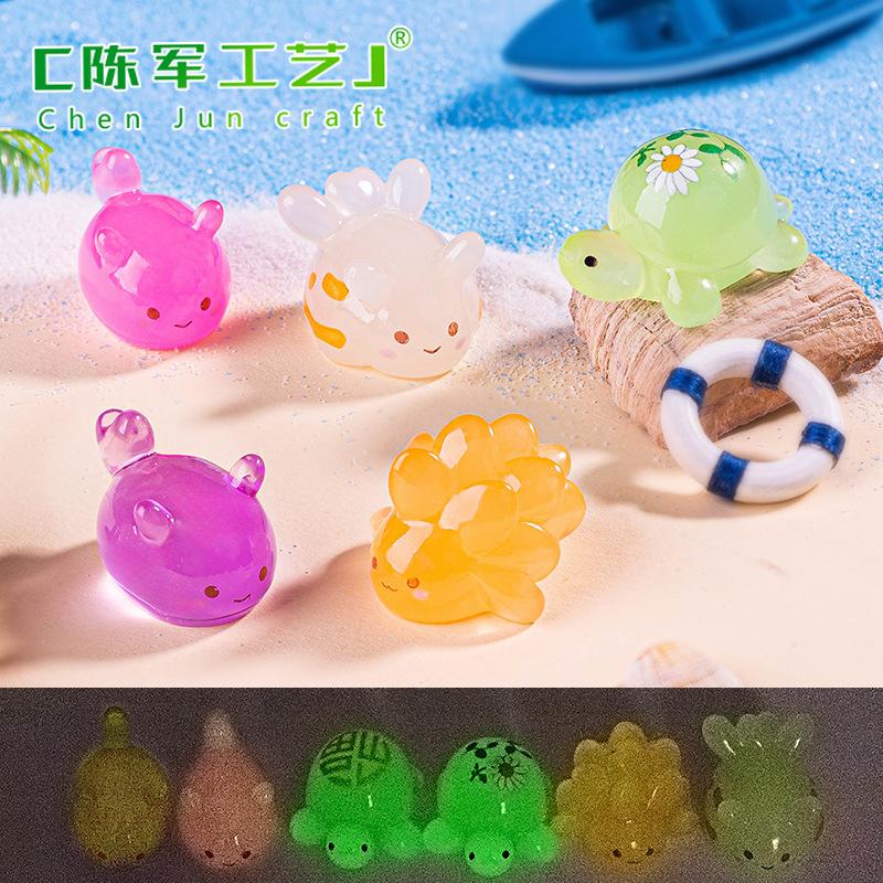 Phụ Kiện Tiểu Cảnh Rùa Biển Và Hải Sên Phát Sáng Mini (PK-219)
