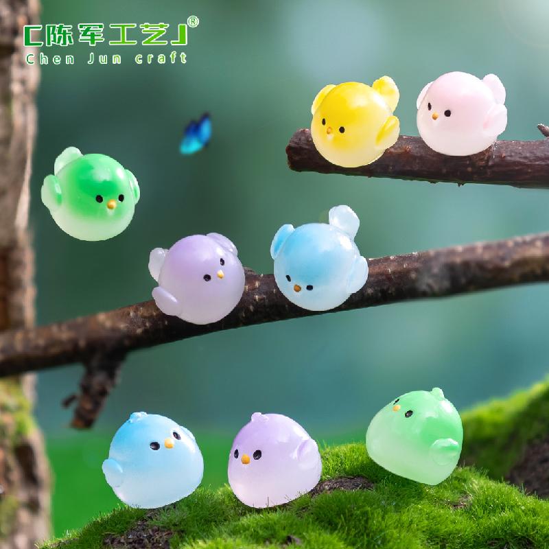 Phụ Kiện Tiểu Cảnh Chim Sơn Ca Và Gà Con Mini (PK-304)