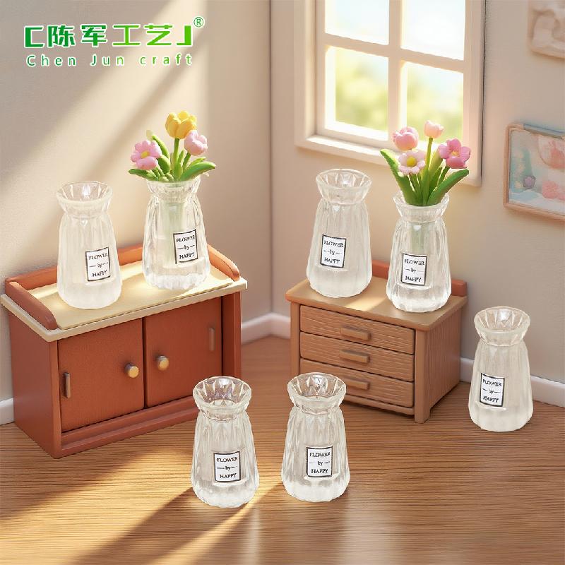 Phụ Kiện Tiểu Cảnh Bình Hoa Trong Suốt Mini Nhà Búp Bê (PK-159)