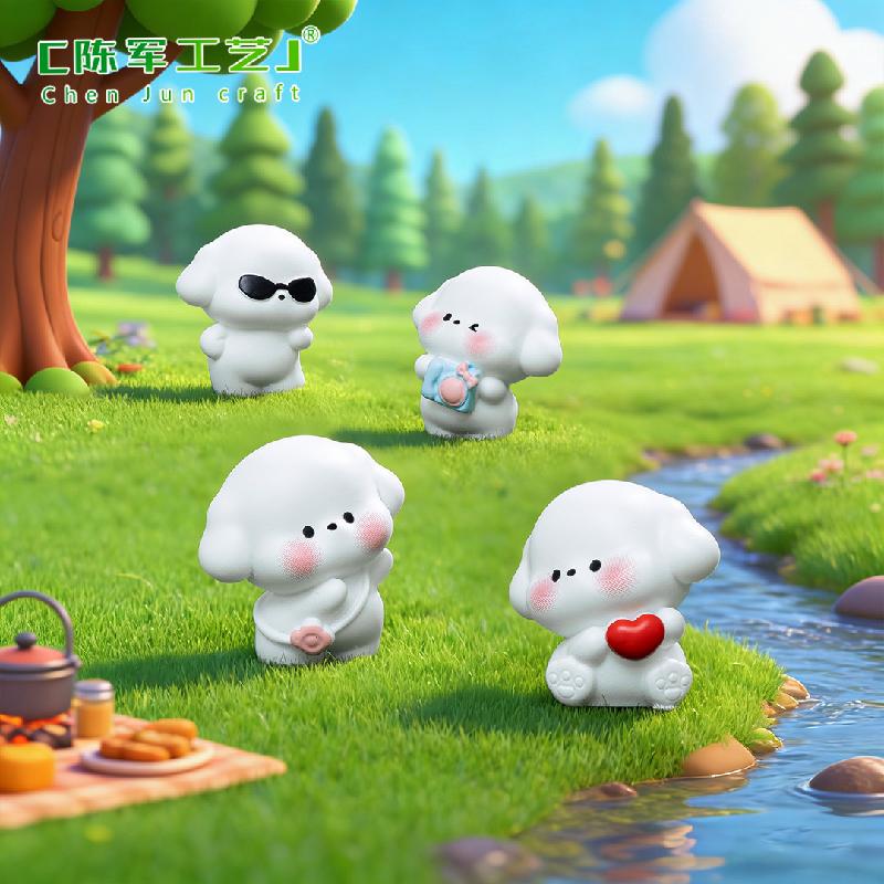Phụ Kiện Tiểu Cảnh Chó Con Dễ Thương Mini Trang Trí (PK-52)