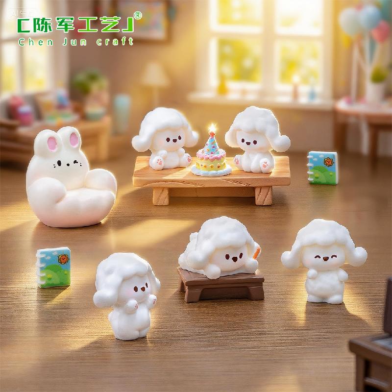 Phụ Kiện Tiểu Cảnh Chó Poodle Dễ Thương Mini DIY (PK-875)