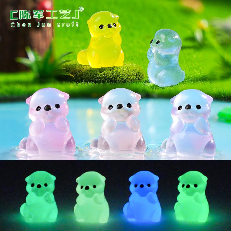 Phụ Kiện Tiểu Cảnh Rái cá phát sáng mini (PK-1083)