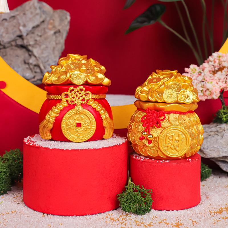 Phụ Kiện Terrarium Tượng túi tài lộc trang trí xe, bàn làm việc, món quà vui nhộn (TBS-48)