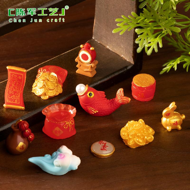 Phụ Kiện Tiểu Cảnh Túi phúc & tiền vàng năm mới mini (PK-1221)