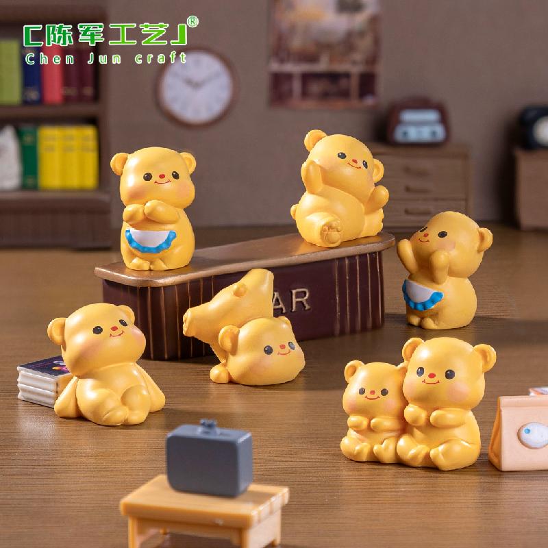 Phụ Kiện Tiểu Cảnh Gấu Vàng Dễ Thương Mini (PK-615)