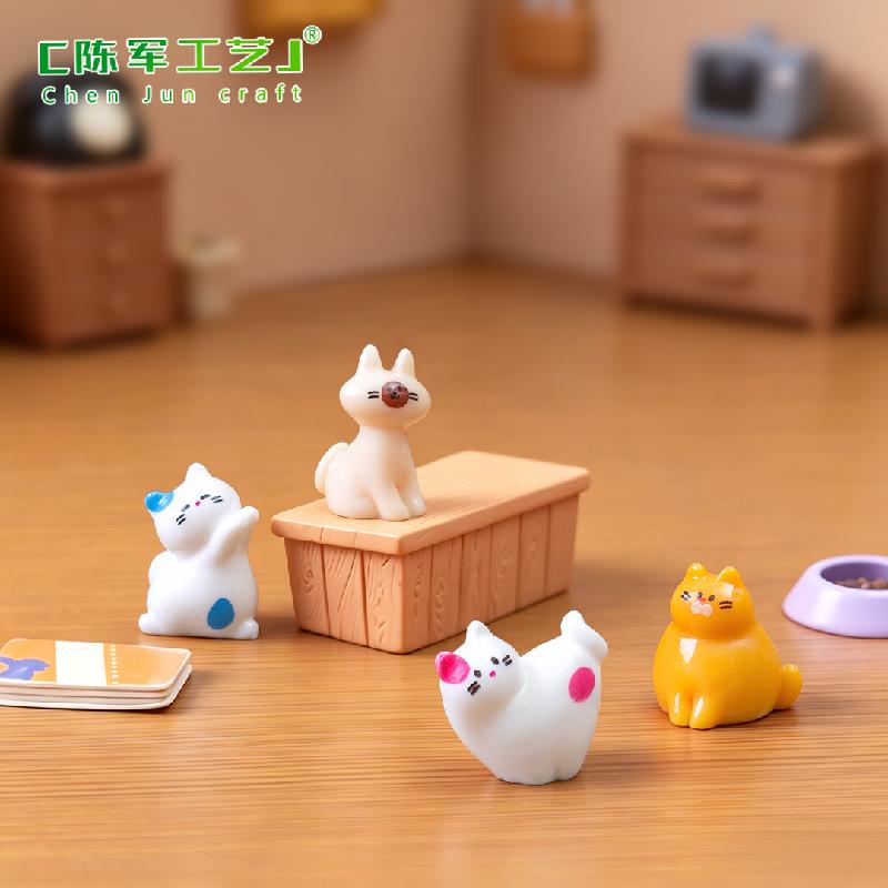 Phụ Kiện Tiểu Cảnh Mèo Béo Quán Cà Phê Mini (PK-248)