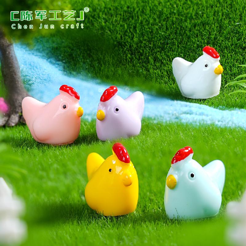 Phụ Kiện Tiểu Cảnh Gà mái & gà con mini (PK-1159)