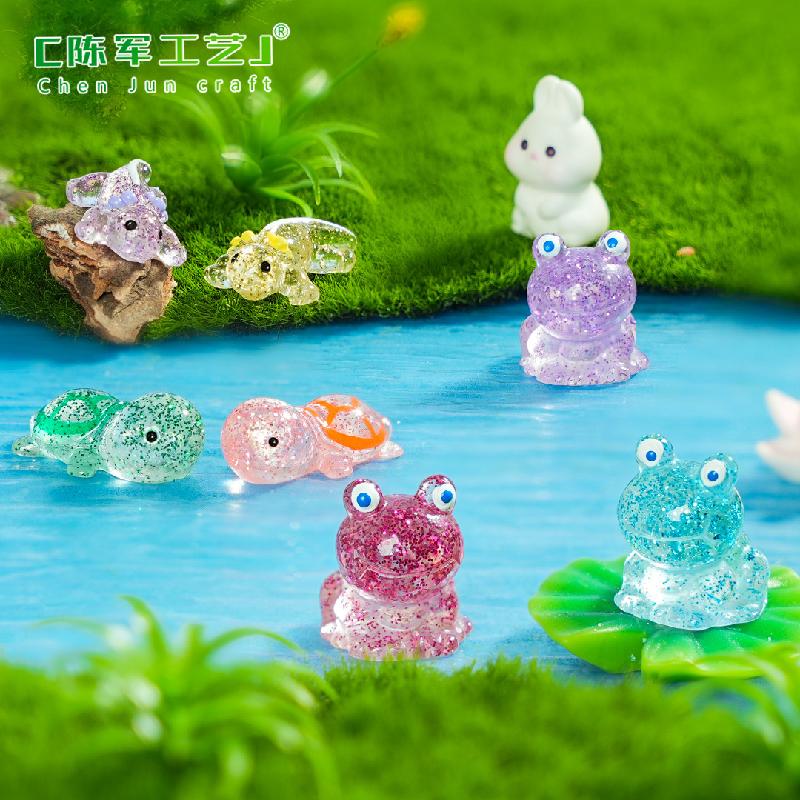 Phụ Kiện Tiểu Cảnh Rùa & kỳ giông kim tuyến mini (PK-1118)
