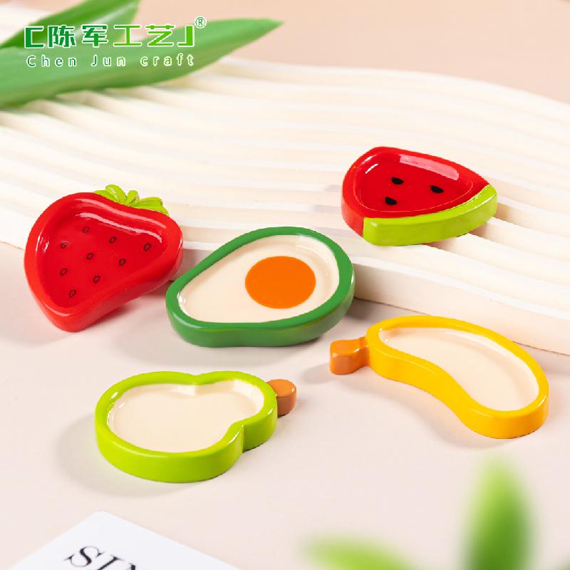 Phụ Kiện Tiểu Cảnh Khay trái cây dưa hấu & dâu tây mini (PK-1100)