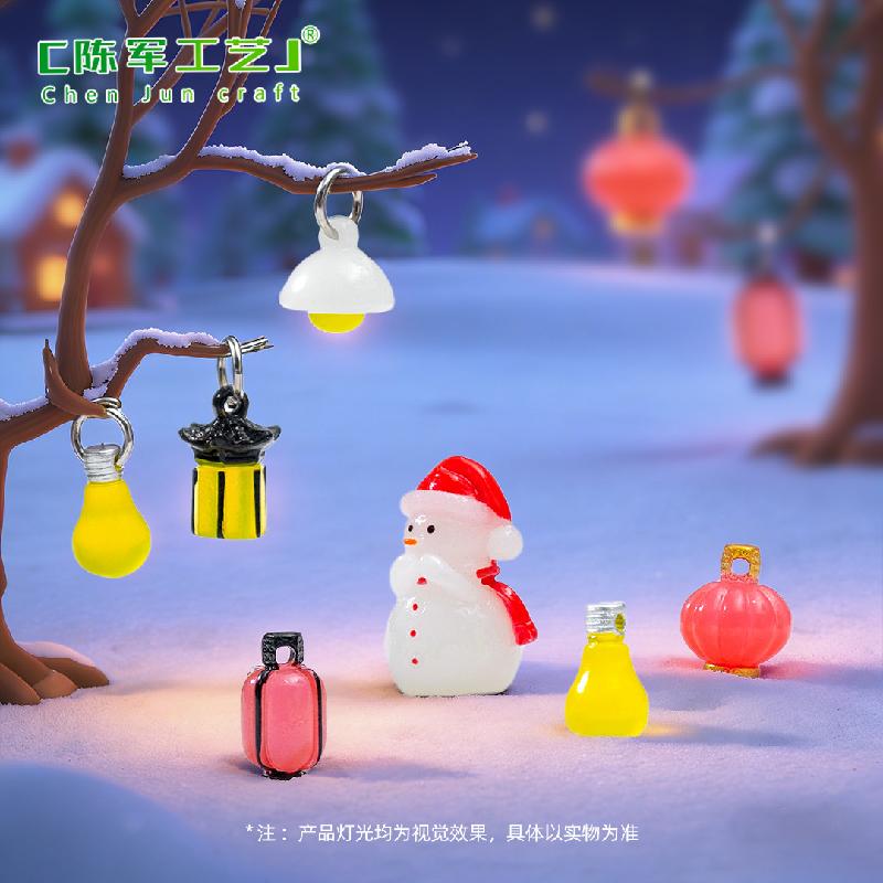 Phụ Kiện Tiểu Cảnh Đèn treo cổ điển phát sáng mini nhà búp bê (PK-715)