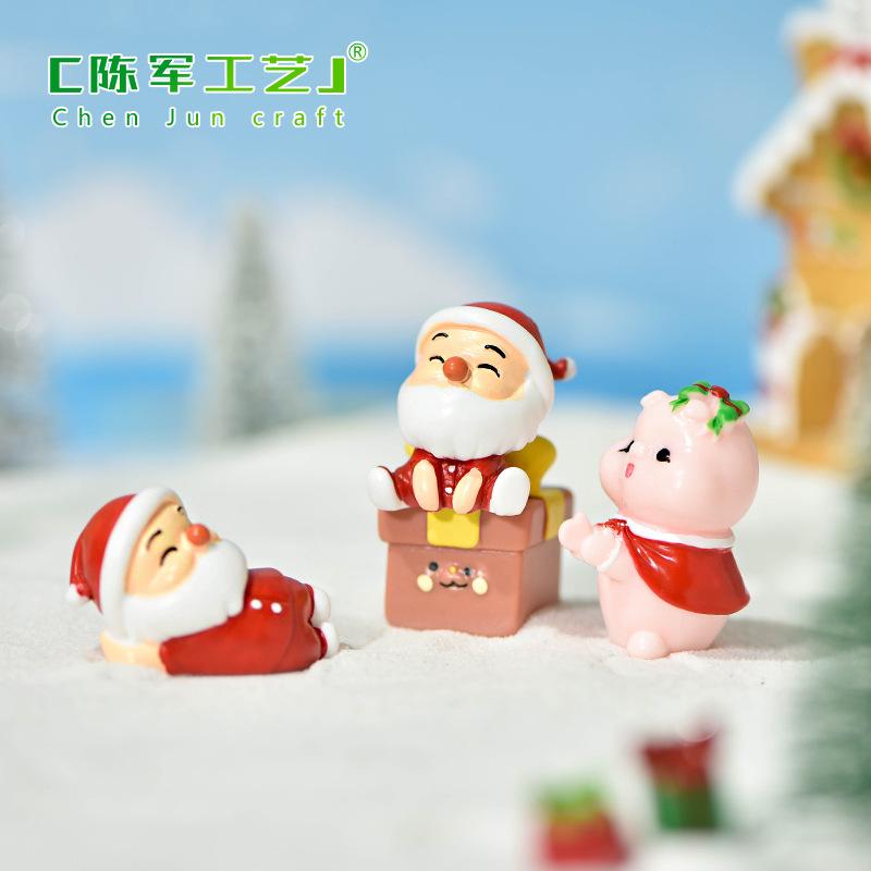 Phụ Kiện Tiểu Cảnh Tiểu cảnh Noel: người tuyết và táo bình an mini DIY (ZC-1050)